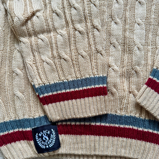 University of Maryland Eastern Shore™ (UMES) V-Neck Cable-Knit Sweater