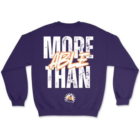 HBCU ABLE x Black & Scholared Fundraiser Sweatshirt (Purple)