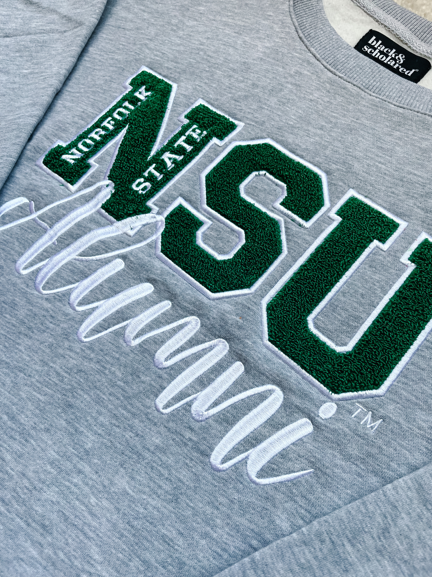 Norfolk State™ Alumni Chenille Embroidered Sweatshirt