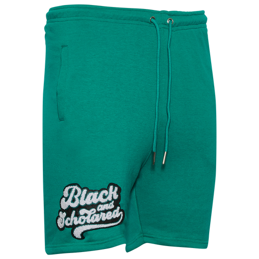 Black & Scholared Script Logo Shorts