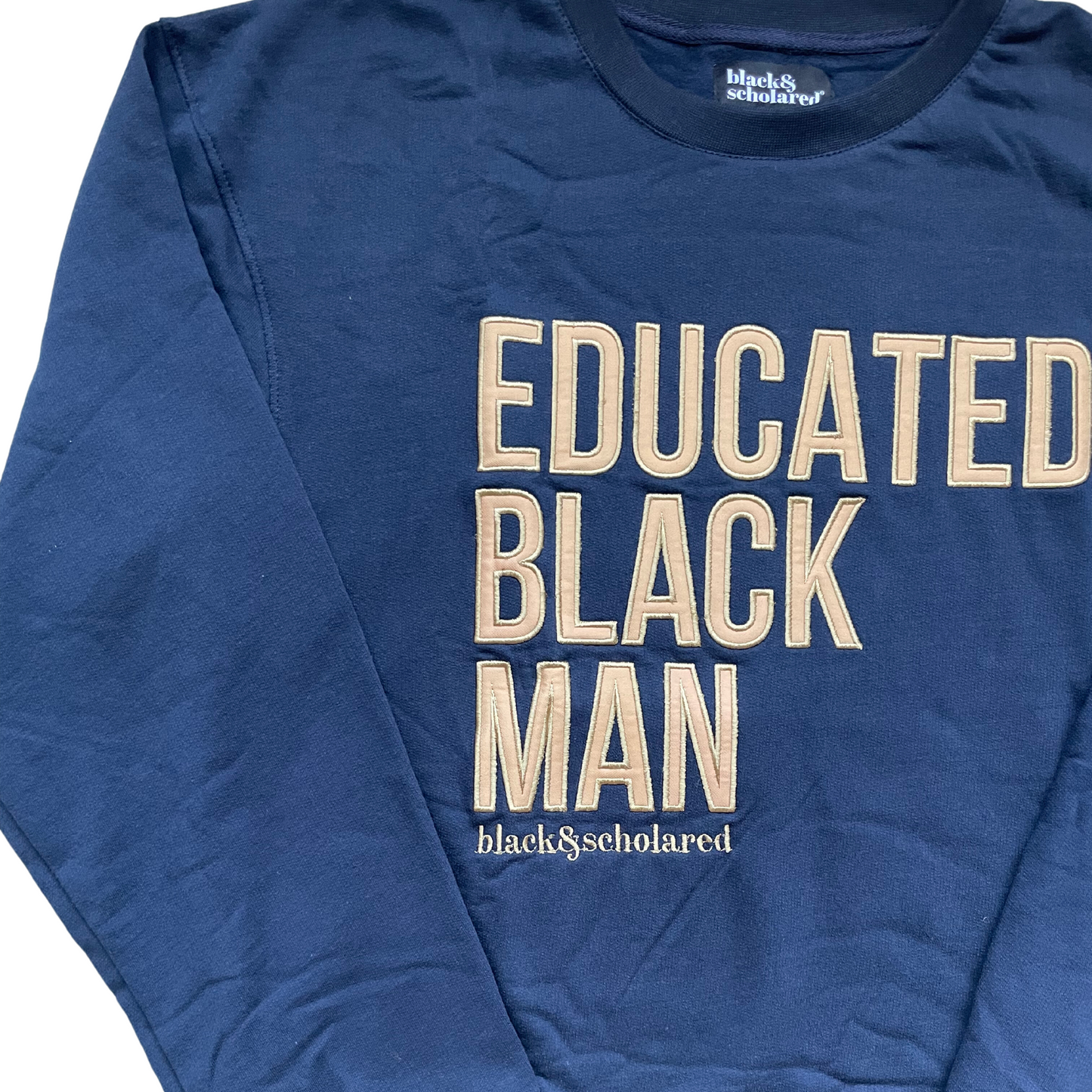 Educated Black Man Embroidered Sweatshirt