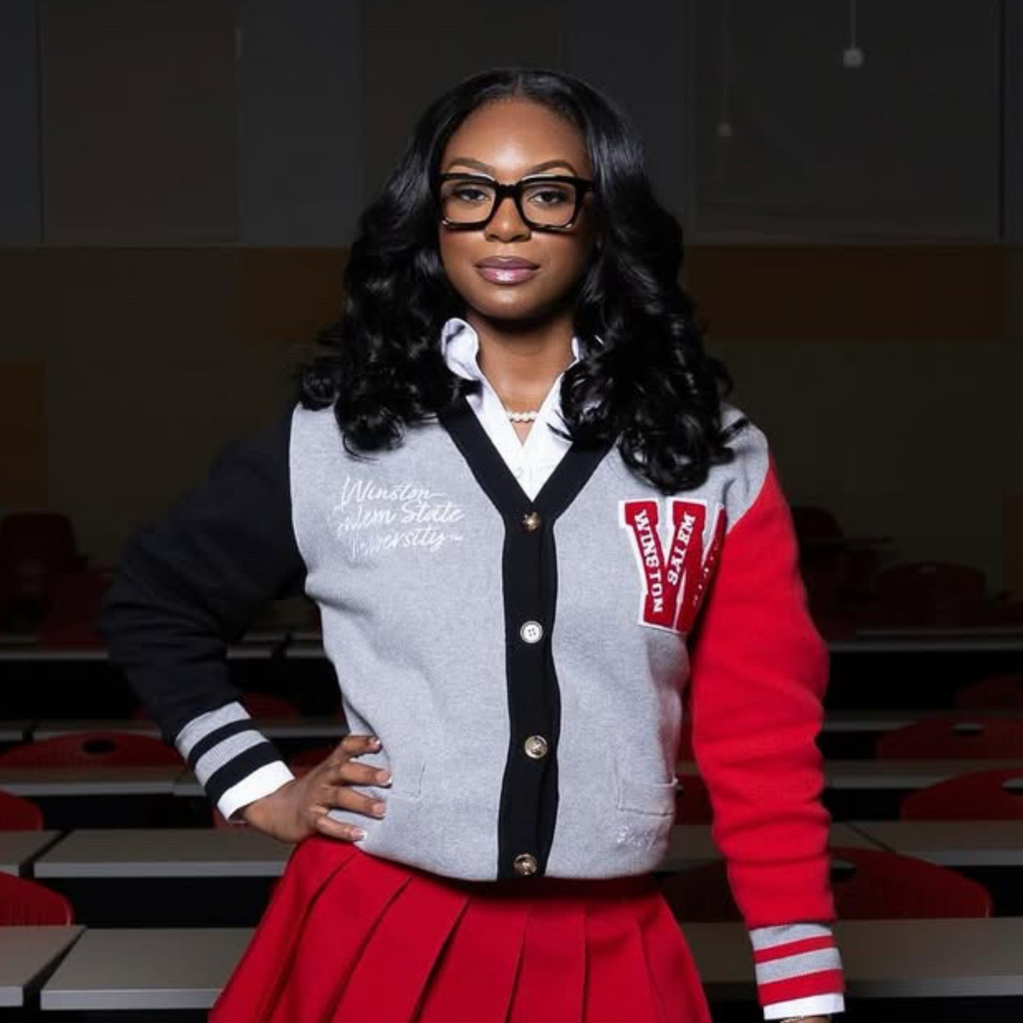Winston-Salem State University™ Varsity Cardigan Sweater
