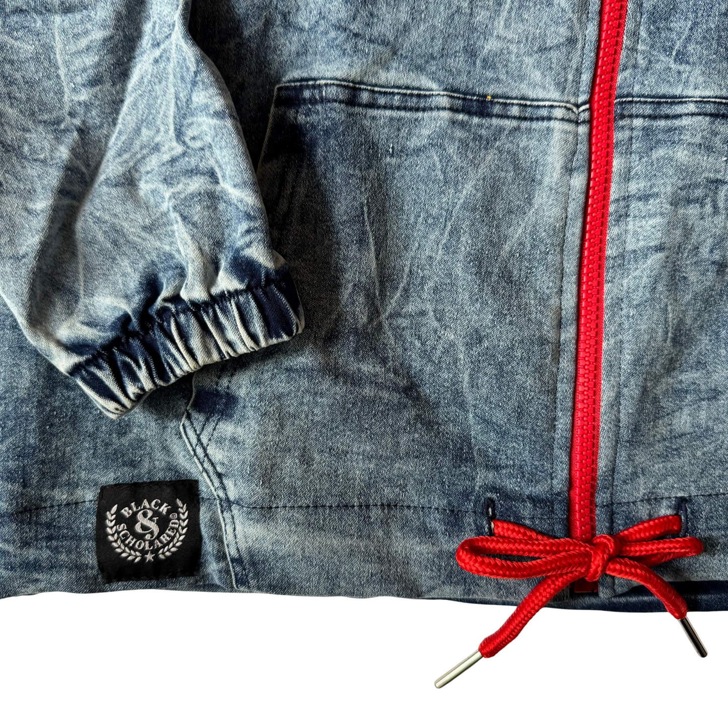 Howard University™ Vintage Denim Zip Up Hoodie Jacket (Pre-Order | Ships September 2025)
