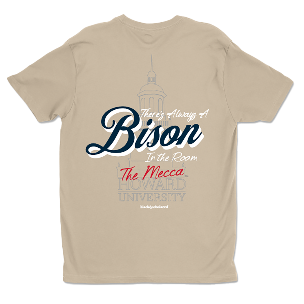 Howard™ There's Always a Bison in the Room T-Shirt (Tan)