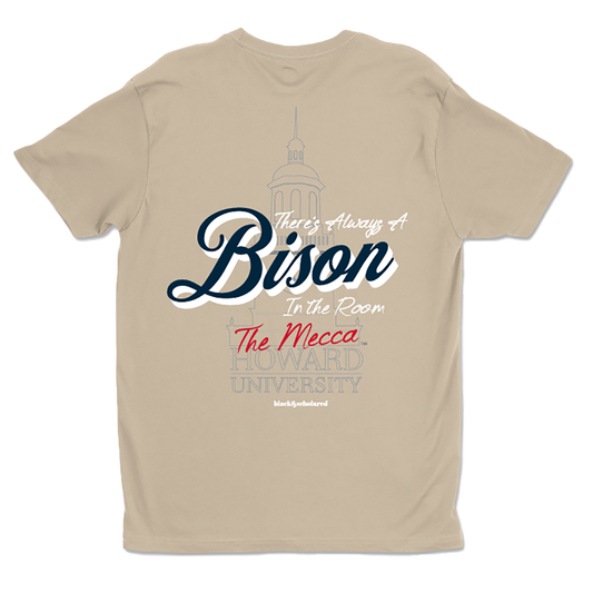 Howard™ There's Always a Bison in the Room T-Shirt (Tan)