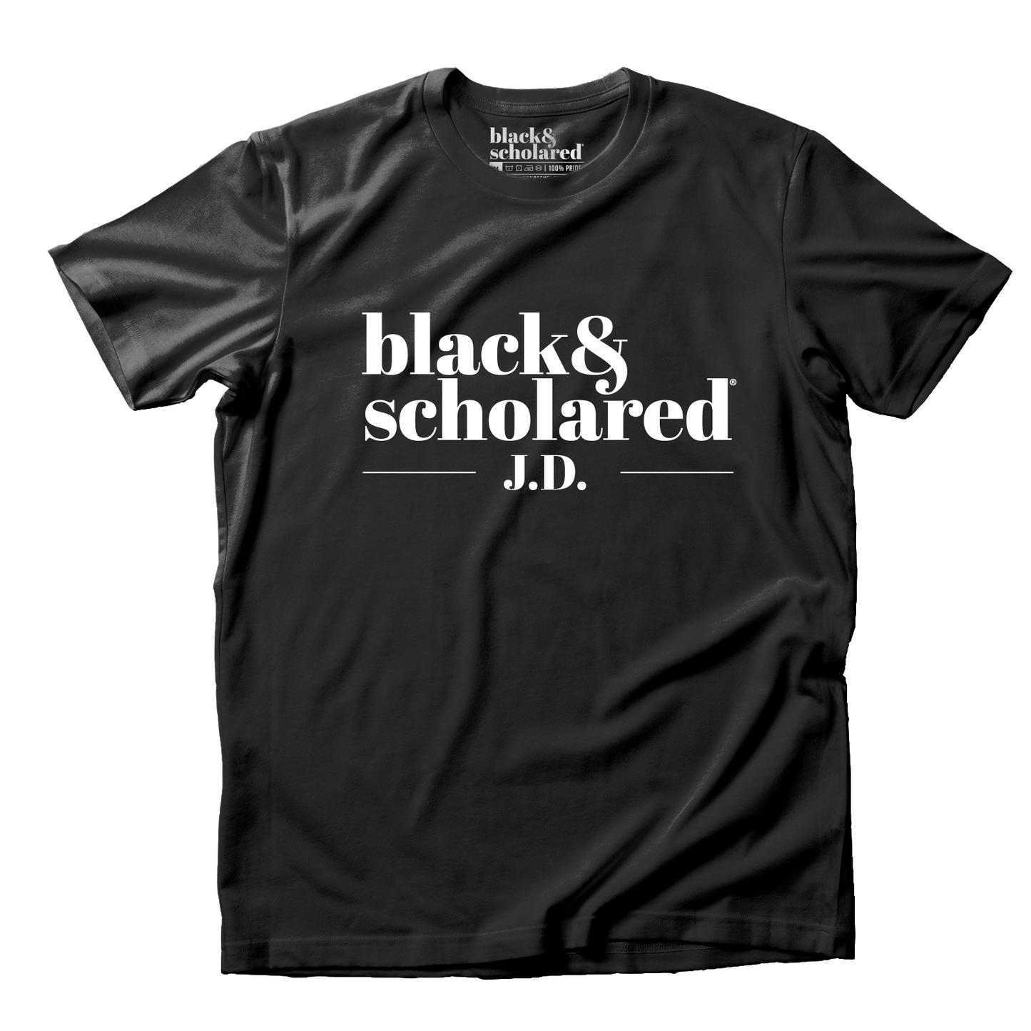 Black & Scholared® Doctorate Degree T-Shirt (PhD, MD, JD. Ed.D)