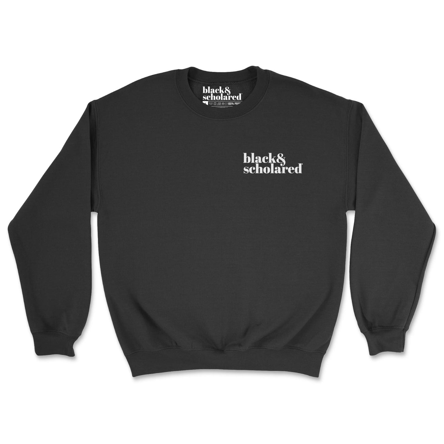 Black & Scholared® Embroidered Logo Sweatshirt (Multiple Colors)