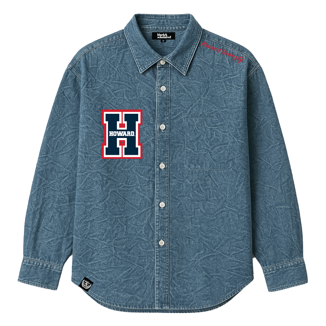 Howard University™ Varsity Denim Poplin Shirt