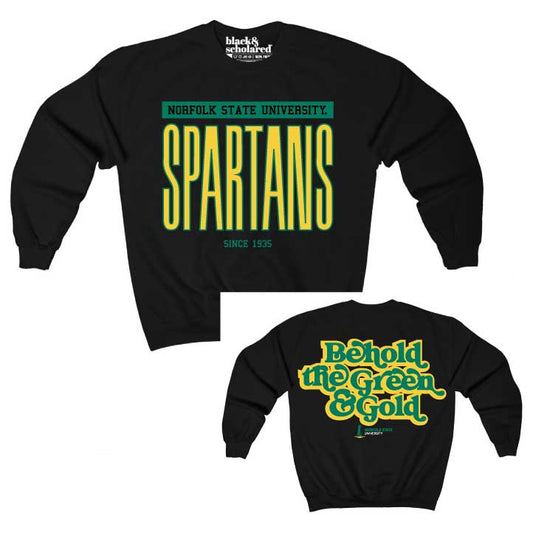 Norfolk State™ Large Spartans Behold the Green and Gold Sweatshirt