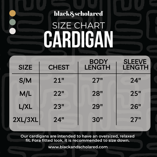 Black & Scholared® Heritage Varsity Cardigan