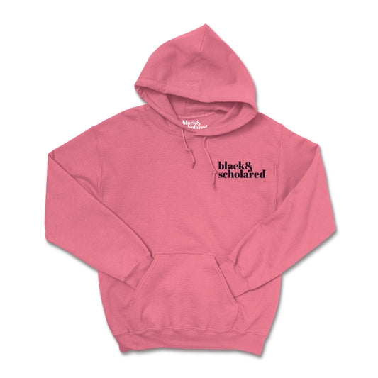 Black & Scholared® Embroidered Logo Hoodie (Multiple Colors)