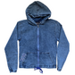 1920 Educated Black Woman Vintage Denim Hoodie (Royal Blue & White)