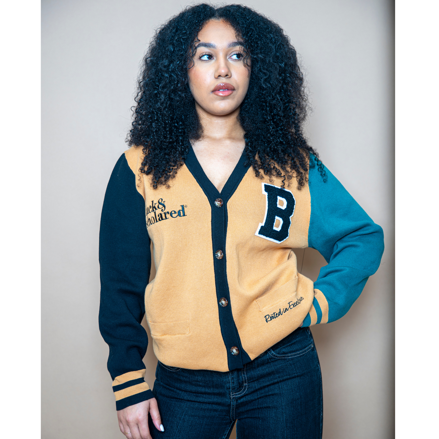 Varsity sales cardigan womens