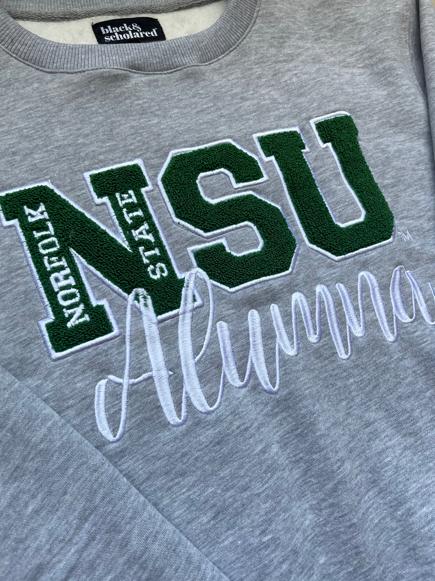 Norfolk State™ Alumna Chenille Embroidered Sweatshirt