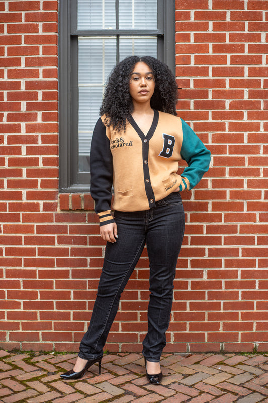 Black & Scholared® Varsity Cardigan