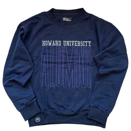 Howard University™ ALUMNI Large Embroidered Sweatshirt