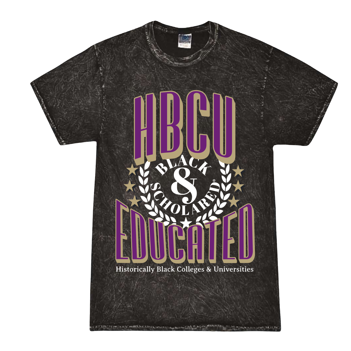 HBCU Educated T-Shirt – Purple & Gold