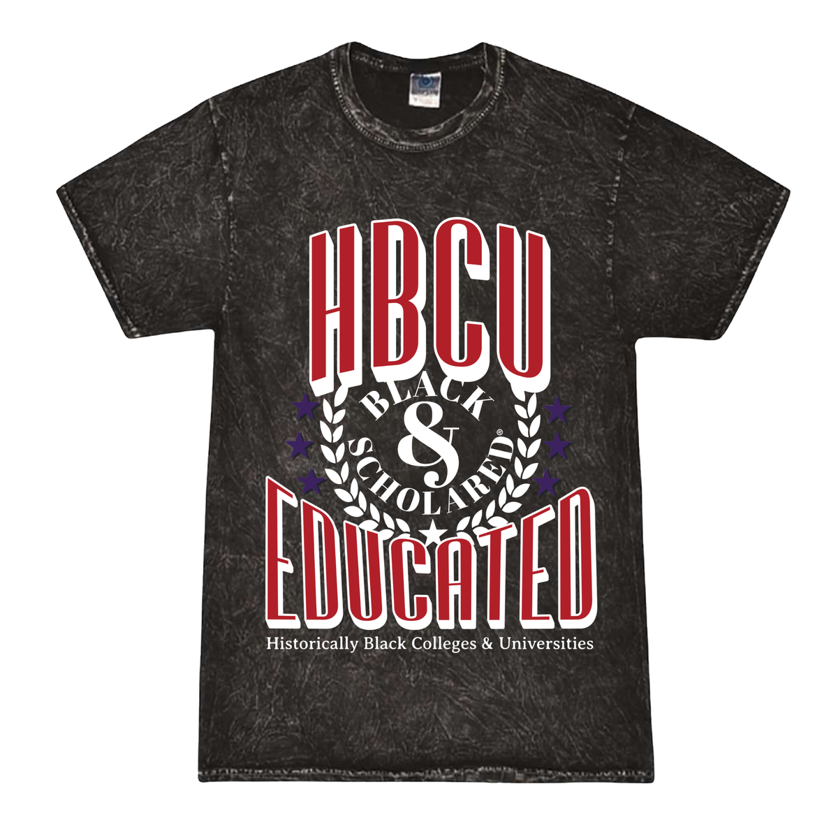 HBCU Educated T-Shirt - Red & White