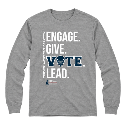 HUAA VOTE 2026 Engage Bison Long Sleeve Shirt