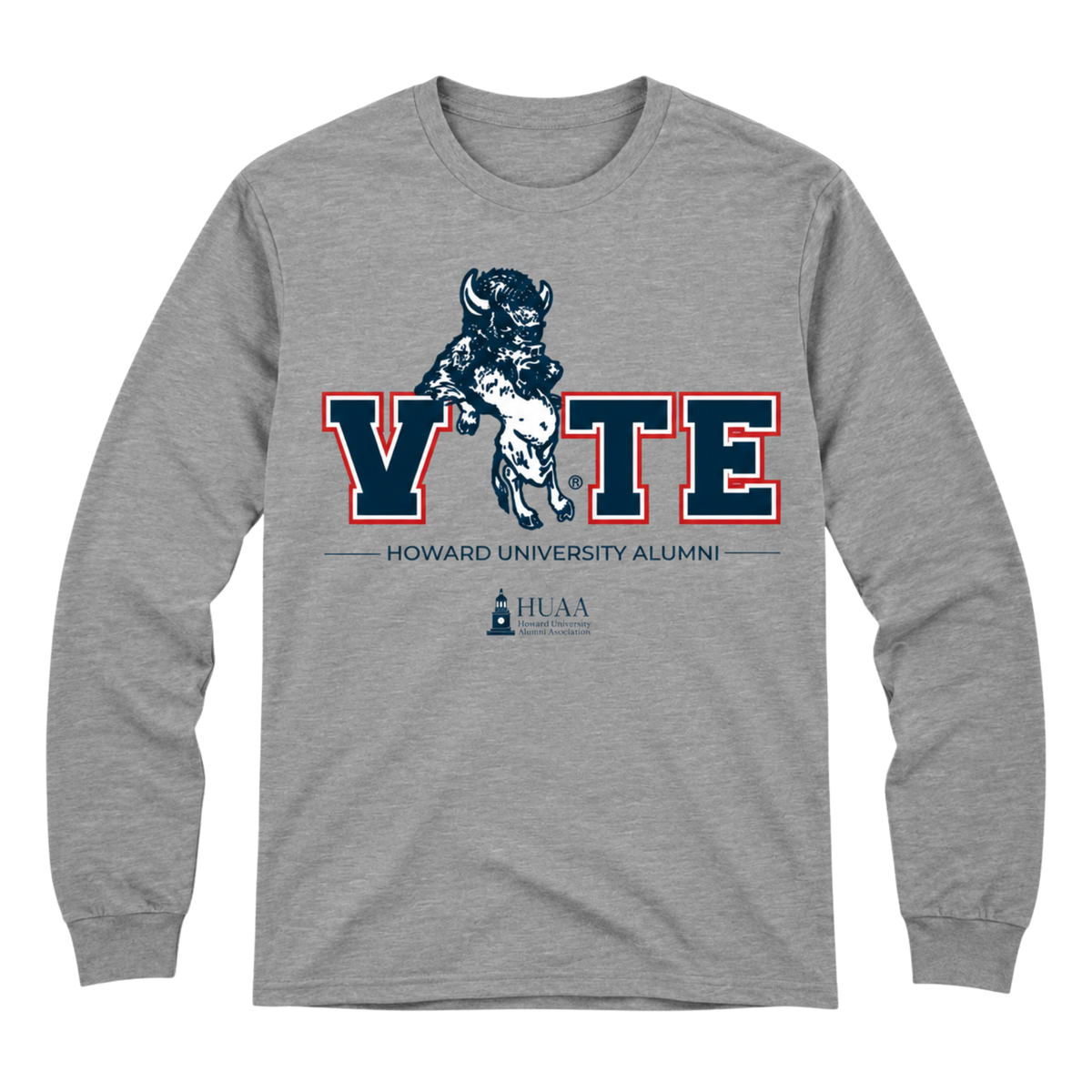 HUAA VOTE 2026 Vintage Bison Long Sleeve Shirt