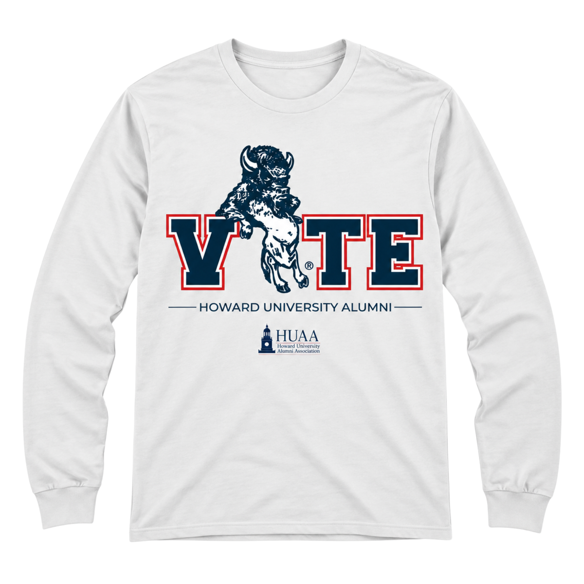 HUAA VOTE 2026 Vintage Bison Long Sleeve Shirt