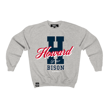Howard University™ Bison Collegiate Crewneck (Grey)