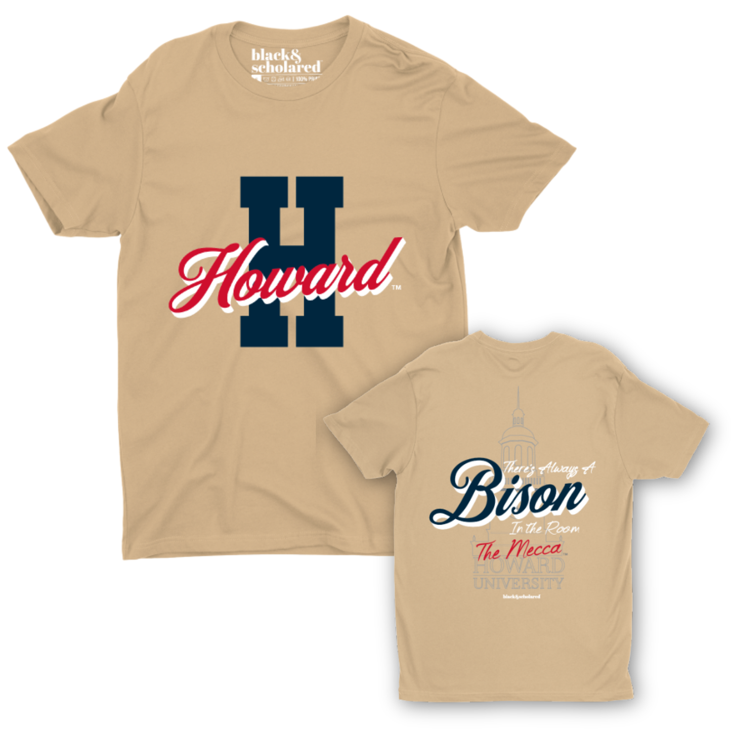 Howard™ There's Always a Bison in the Room T-Shirt (Tan)