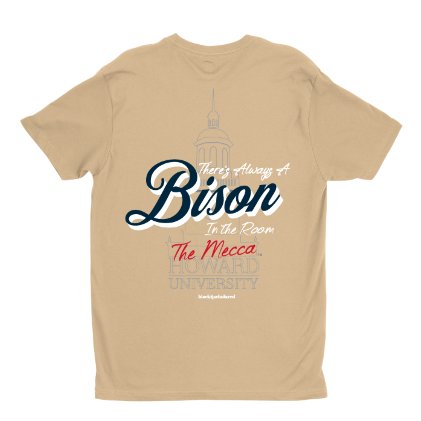 Howard™ There's Always a Bison in the Room T-Shirt (Tan)