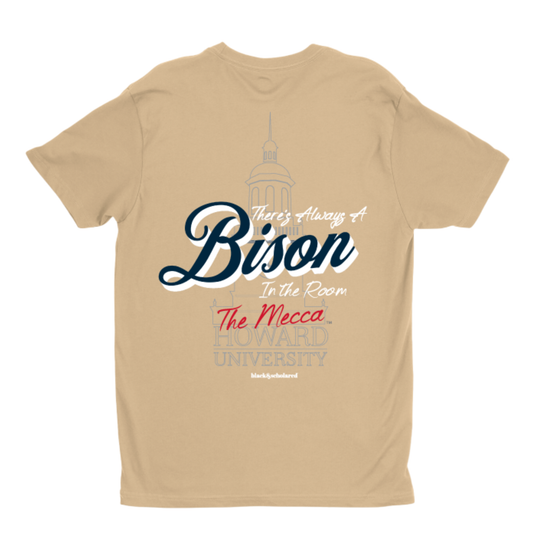 Howard™ There's Always a Bison in the Room T-Shirt (Tan)