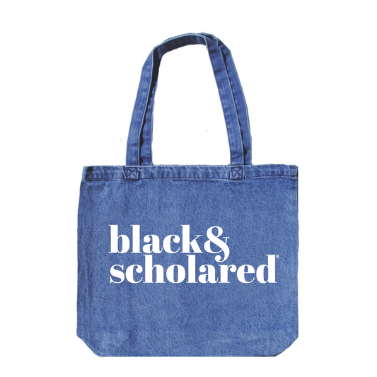 Black & Scholared® Denim Tote Bag