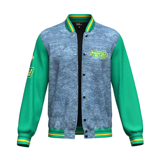 Norfolk State University™ Denim Letterman Varsity Jacket