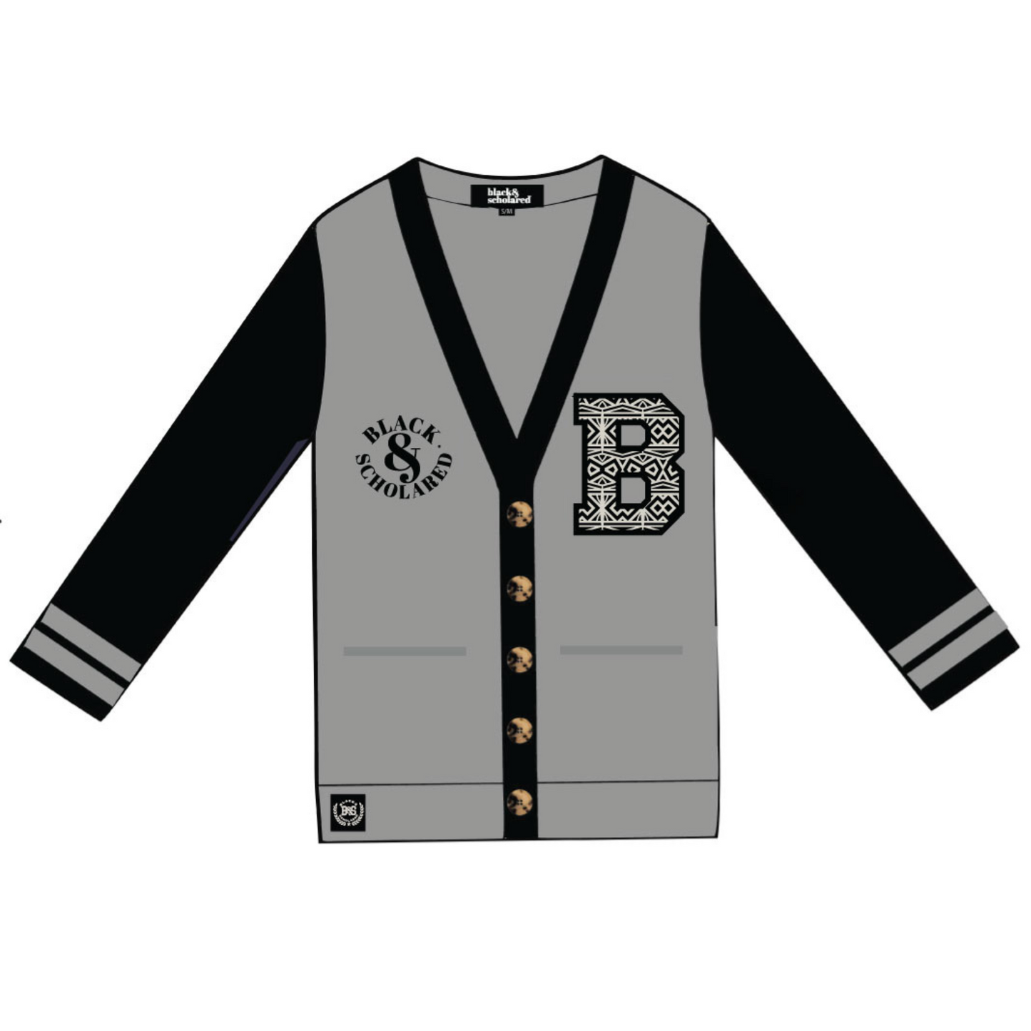 Black & Scholared® Heritage Varsity Cardigan