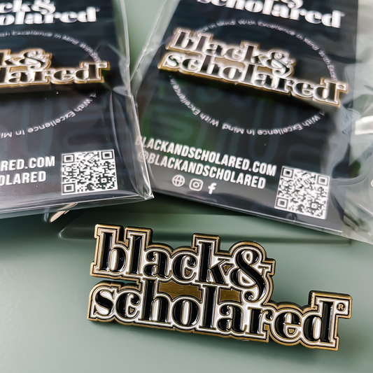 Black & Scholared® Enamel Lapel Pin