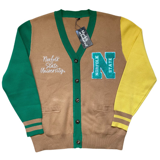 Norfolk State University™ Varsity Cardigan Sweater *PRE-ORDER* Ships 9/25