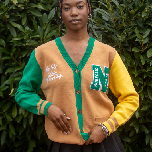 Norfolk State University™ Varsity Cardigan Sweater