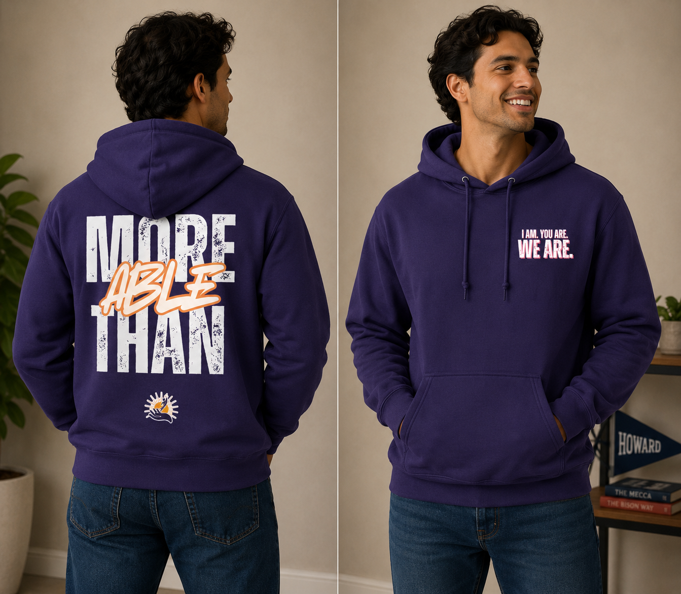 HBCU ABLE x Black & Scholared Fundraiser Hoodie (Purple)