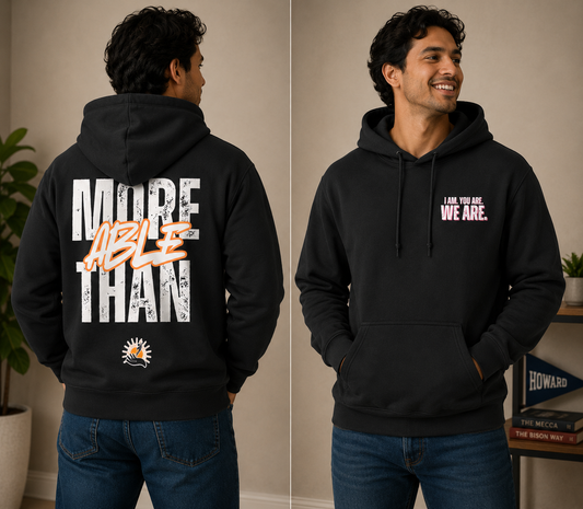 HBCU ABLE x Black & Scholared Fundraiser Hoodie (Black)