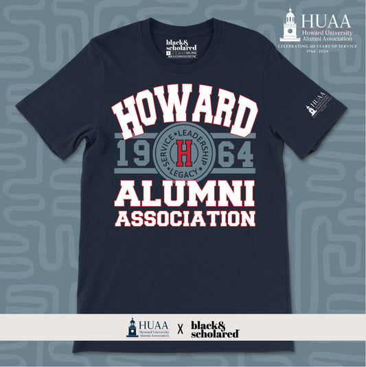 Howard University Alumni Association 60th Anniversary T-Shirt (Multiple Colors)