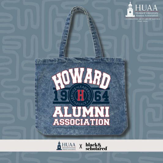 Howard University Alumni Association 60th Anniversary Denim Tote Bag