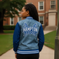 Hampton University™ Denim Letterman Varsity Jacket