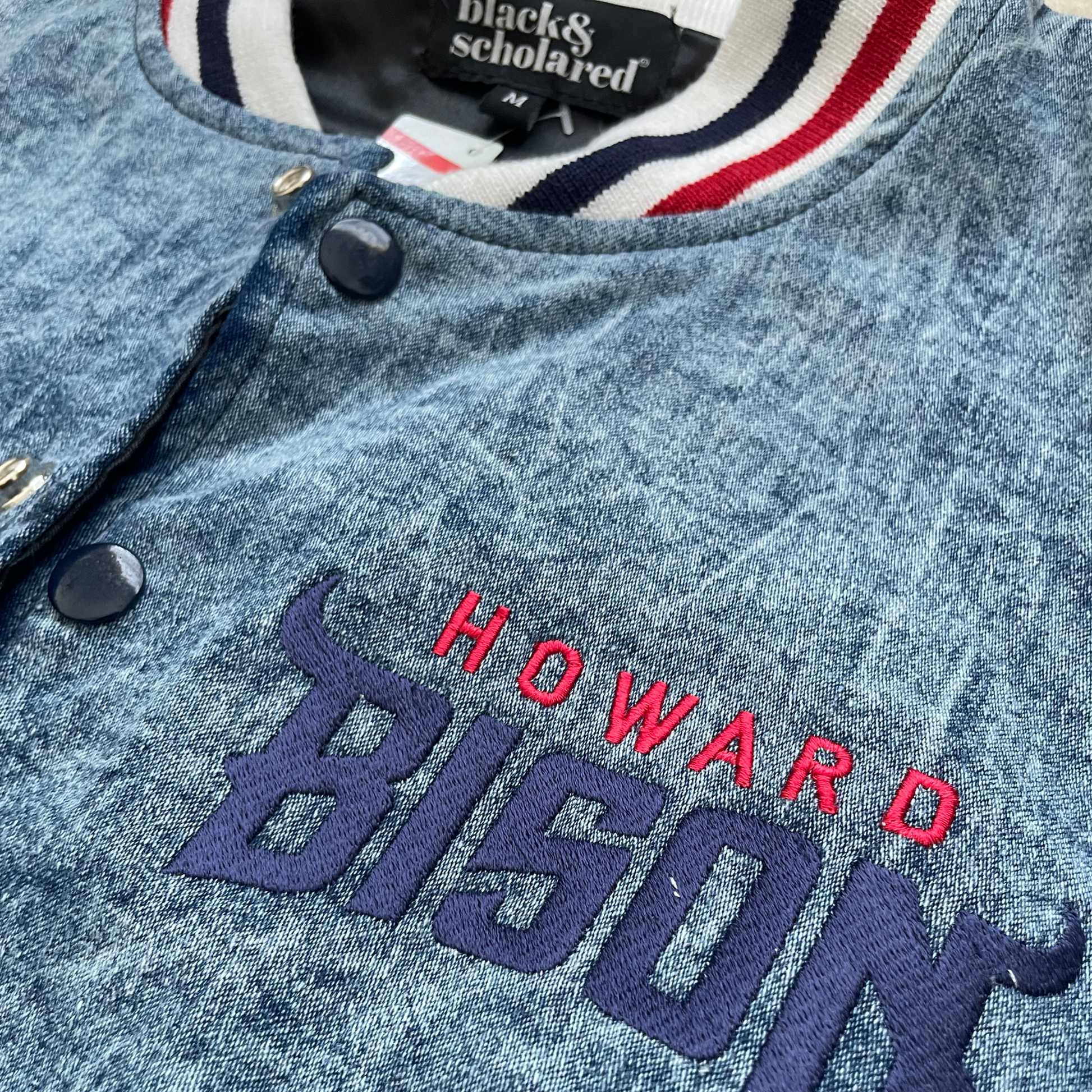 Patta Homerun Denim Varsity Jacket (Black) - UNION LOS ANGELES