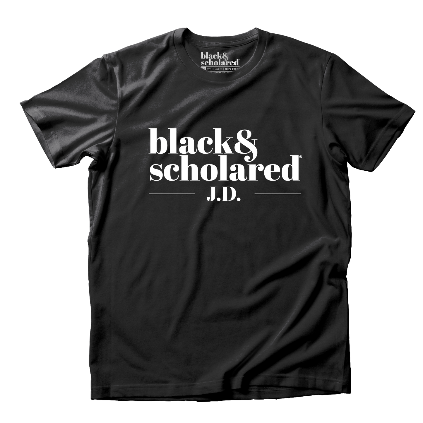 Black & Scholared® Doctorate Degree T-Shirt (PhD, MD, JD)