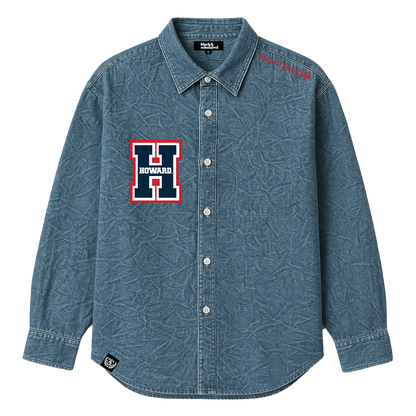 Howard University™ Varsity Denim Poplin Shirt
