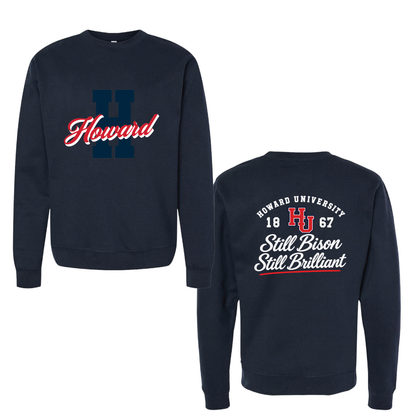 Howard Class of 2001 Still Bison Still Brilliant Crewneck