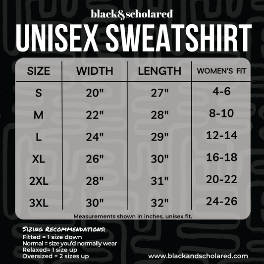Black & Scholared® Doctorate Degree Sweatshirt (PhD, MD, JD. Ed.D)