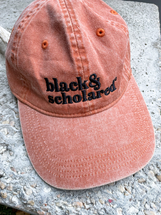 Black & Scholared® Embroidered Logo Hat - Burnt Orange