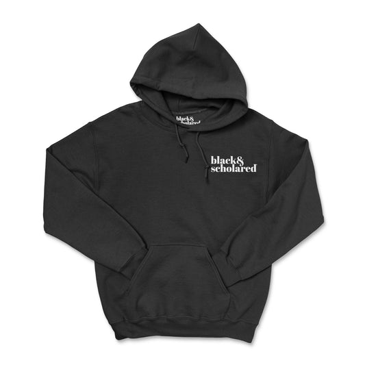 Black & Scholared® Embroidered Logo Hoodie (Multiple Colors)