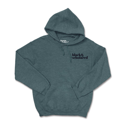 Black & Scholared® Embroidered Logo Hoodie (Multiple Colors)